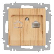 Розетка компьютерная 1-м СП Accent 6-303-11 RJ45 IP20 сосна Intro Б0063644