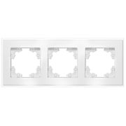 Рамка 3-м Афина стеклянная бел. UNIVersal 2244