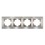 Рамка 4-м Афина стеклянная мокко UNIVersal 2287