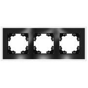 Рамка 3-м Афина стеклянная графит UNIVersal 2256