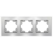 Рамка 3-м Афина стеклянная серебр. UNIVersal 2268