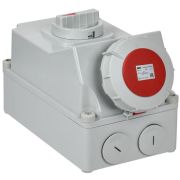 Розетка с мех. блокировкой 63А-6ч 380В 3P+PE ССИ-834 IP67 IEK PSR12-063-4-5-67