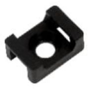 Площадка под хомуты с монтажным отверстием PCP-S 22х16-100BL PA6.6 черн. (уп.100шт) Jazzway 5055209
