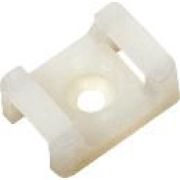 Площадка под хомуты с монтажным отверстием PCP-S 22х16-100WH PA6.6 бел. (уп.100шт) Jazzway 5055186