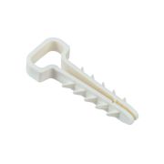 Дюбель-хомут PCD-F 05х08-45-100WH для плоского кабеля PA6.6 (уп.100шт) Jazzway 5054905