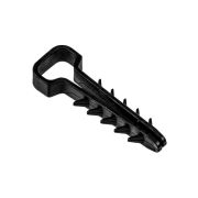 Дюбель-хомут PCD-F 06х12-45-100BL для плоского кабеля PA6.6 (уп.100шт) Jazzway 5055001