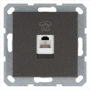 Розетка телефонная 1-м RJ11 механизм мокко JasmartG6101Z