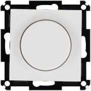 Светорегулятор поворотно-нажимной универс. (диммер) 3-500Вт LED 3-250Вт HV - 500Вт механизм бел. Jasmart G4012W-500RV