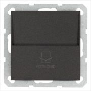 Выключатель карточный 10А IP20 отельный механизм антрацит Jasmart G6209B