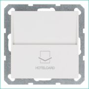 Выключатель карточный 10А IP20 отельный механизм бел. глянцевый Jasmart G6209W