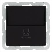 Выключатель карточный 10А IP20 отельный механизм черн. матовый soft touch Jasmart G6209PB