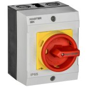 Переключатель кулачковый 10А (сх. 90) в боксе закрытая рукоятка авар. IEK MI-CS22-010-090