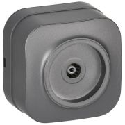 Розетка телевизионная TV 1-м ОП GLORY РТВ20-ХСм сталь матов. IEK EAH10-K46M