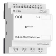 Модуль ЦПУ ПЛК 430 8 DI 4 RO 24В DC без экрана ONI PLR-430-CPU-08D04R-0DC-00