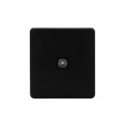 Розетка телевизионная TV СП ROUND MIELE оникс Kranz KR-78-0723-3