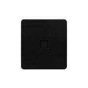 Розетка компьютерная СП ROUND MIELE RJ45 кат.6 оникс Kranz KR-78-0724-3