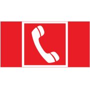 Знак «Средства Экстренной связи» 180х90мм для аварийно-эвакуационного светильника Compact VARTON V5-EM04-60.004.021
