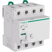 Выключатель дифференциального тока 4п 25А 30мА тип AC Systeme9 400В SE S9R12425