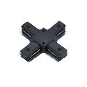 Коннектор X-образный XRB-BL для шинопровода RB черн. IN HOME 4690612060668