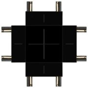 Коннектор Х-образный TRM-S5-CX BK для тонкого магнитного шинопровода черн. Эра Б0059033