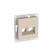 Накладка двойная AtlasDesign для информационных функций типа Keystone песочн. SE ATN001290