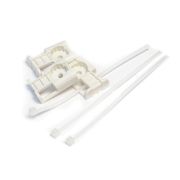 Комплект крепления площадка для прямого монтажа со стяжкой 2.5х100мм бел. (уп.100шт) Промрукав PR13.02512