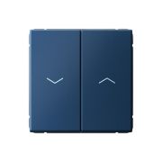 Выключатель для жалюзи 2-кл. ArtGallery 2х (сх. 4) 10А быстрозажим. клем. механизм аквамарин SE GAL001119S