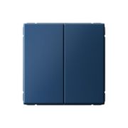 Выключатель кнопочный 2-кл. ArtGallery 10AX быстрозажим. клем. механизм аквамарин SE GAL001117S