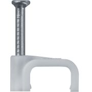 Скоба крепежная прямая с гвоздем d8мм OCS-08-50 пластик. (уп.50шт) ОНЛАЙТ 90703