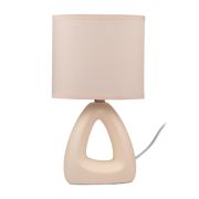 Светильник настольный JH2-01-iv E14 IP20 170х100х300мм керамика; ткань; PVC-пластик беж. JazzWay 5062306