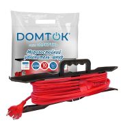 Удлинитель-шнур на рамке 1х10м без заземл. 10А IP44 2.2кВт КГ 2х1 АРКТИК морозостойкий DOMTOK 2607