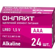 Элемент питания алкалиновый 90 633 OBT-ALK-LR03-BOX24 (бокс 24шт) ОНЛАЙТ 90633