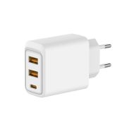 Устройство зарядное сетевое с двумя портами USB-A и одним портом USB-C 10Вт Rexant 18-2213