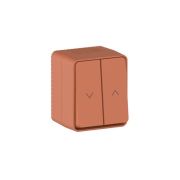 Выключатель для жалюзи 2-кл. ОП AtlasDesign PROFI 10А IP54 терракот. SE ATN547019