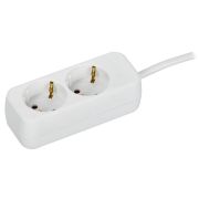 Удлинитель 2х3м 10А У02 ПВС 3х1 бел. UMA IEK UM-YP10-10-02-03-Z-K01