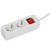 Удлинитель 2х3м 10А У02К ПВС 3х1 бел. UMA IEK UM-YP10-10-02-03-ZK-K01