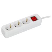 Удлинитель 3х1.5м 10А У03К ПВС 3х1 бел. UMA IEK UM-YP10-16-03-01-ZK-K01