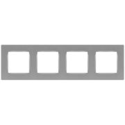 Рамка 4-м 12-5204-03 Классик алюм. Эра Б0067692