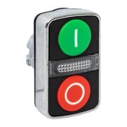 Механизм кнопки исполнительный XB4 «пуск-стоп» плоский возвратный без фиксации с подсветкой IP65 EKF XB4BW83-65