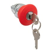 Механизм кнопки исполнительный XB4 «Грибок» красн. поворотный с фиксацией с замком IP65 EKF XB4BA1F-R-65