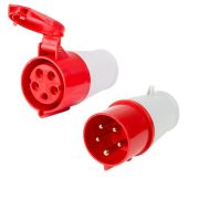 Набор розетка 225 переносная + вилка 025 32А 380В IP44 Rexant 11-8905-14