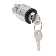 Механизм переключателя исполнительный ХB4 на 2 положения с замком с извлечением ключа во всех положениях IP65 EKF XB4BG2F-2P-65