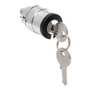 Механизм переключателя исполнительный ХB4 на 3 положения с замком с извлечением ключа во всех положениях IP65 EKF XB4BG3F-3P-65