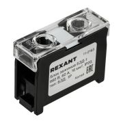 Блок зажимов клеммный БЗД 1-полюсный 16кв.мм 60А на DIN-рейку Rexant 11-2163