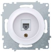 Розетка компьютерная 1-м СП Florence RJ45 кат.5E механизм бел. (1E20701300) OneKeyElectro 2172770