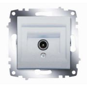 Розетка телевизионная TV Cosmo экранир. с топологией «звезда» без потерь механизм алюм. ABB 619-011000-274