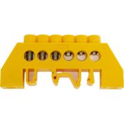 Шина PE «земля» в комб. DIN-изол. «Стойка» ШНИ-8х12-6-КС-Ж IEK YNN10-812-6DP-K05