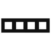 Рамка 4-м 8мод. Avanti «Черный квадрат» DKC 4402908