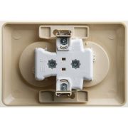 Розетка 2-м СП Этюд 16А IP20 250В без заземл. без защ. шторок крем. SE PC16-005K