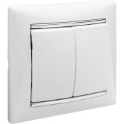 Выключатель 2-кл. СП Valena 10А IP31 250В механизм бел. IEK 774405